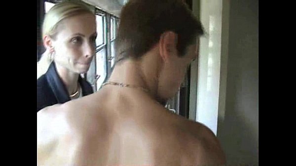 Blonde Polish girl blowjob in train