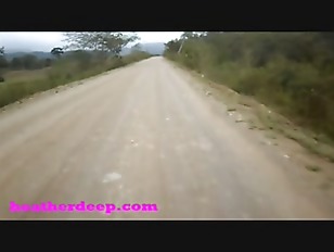 Heather Deep 4 wheeling on scary fast quad and Peeing next to horses in the jungle youtube version
