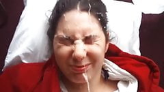 Buck tooth gal gets a huge facial