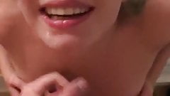 German Teen moans for Facial