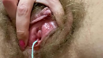 Double orgasm with super wet hairy pussy
