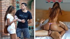 Amazing sex with a super hot Colombian teen with a bubble butt