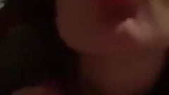 Lithuanian woman drinking beer and blowjob
