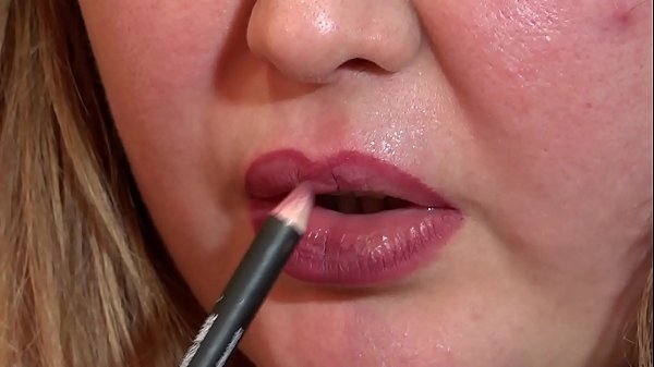 Beautiful BBW sexy eating banana. Homemade food fetish, close up and ASMR.