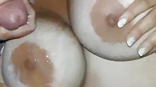 Cum On wife’s big Tits Cumpilation