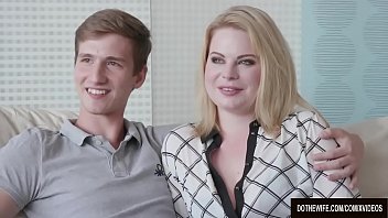Blond Wife Adry Berty Fucks a Stud in Front of Her Loser Husband