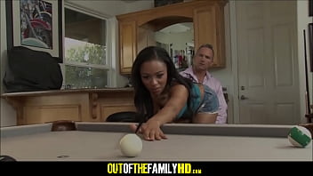 Sexy Black Ebony Stepdaughter Anya Ivy Facial From Stepdad