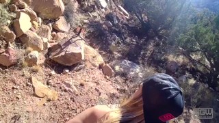 Fucking and blowing in the great outdoors