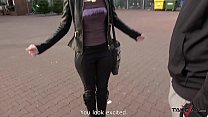 Oh my, that horny Czech redhead is moaning on the hammer in the pickup van!